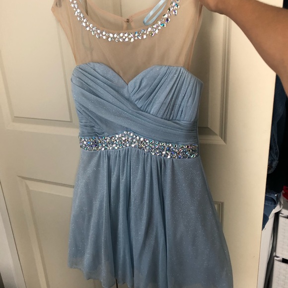 baby blue debs dress